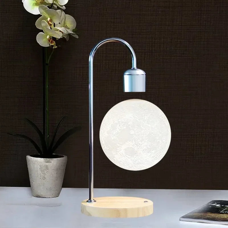 Levitating Wireless Charger Moon Lamp